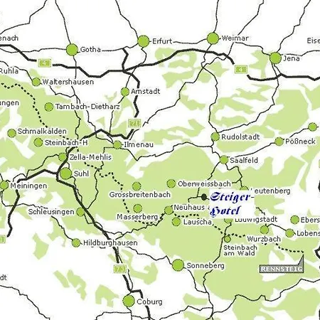 Hotel-gasthaus Steiger فندق Gräfenthal